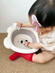 Disney อ่างล้างหน้าเด็ก 3200ML ปลอดสาร BPA กะละมังพับได้ อ่างล้างหน้า อ่างล้างหน้า ปลอดภัยจากแบคทีเรีย