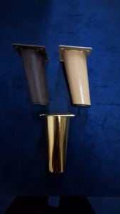 (4 PCS/ORDER) 5"/120mm x 4 PCS Slant Sofa Leg (Wood Grain) Furniture Tiger Leg Wing Chair Chesterfield Ottoman Long Chair Bench [JE-308]