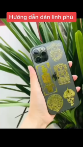Linh Phù Miếng Dán Điện Thoại Tài Lộc May Mắn Nhiều Mẫu Đẹp Lung Linh Phù Hợp Cho Tất Cả Các Dòng Máy