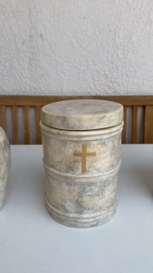 Cremation Urn Marble-Finished for Human Ashes