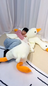 Big White Goose Hug Sleeping Pillow Plush Toy Duck Big Goose Doll Bed Pillow
