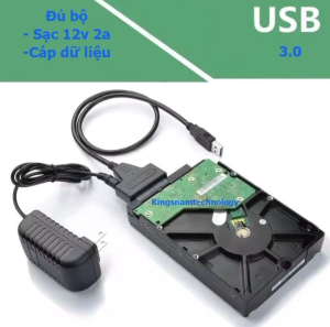 Bộ Dock dùng đọc dữ liệu từ ổ cứng 2.5 inch - 3.5 inch sang chuẩn USB 3.0 box 3.5 inch cao cấp