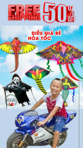 (FREE SHIP + TẶNG DÂY)Diều độc lạ - Diều Phượng Hoàng - Đồ chơi trẻ em - Diều phụng 5 đuôi Diều phuong hoang - Diều cá mập - diều chim ưng - diều công chúa - diều ma nữ - diều bộ xương - Diều giá rẻ - Đồ chơi đi biạ
