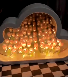 Awan Malam Lampu LED DIY & Hadiah Valentine Cermin