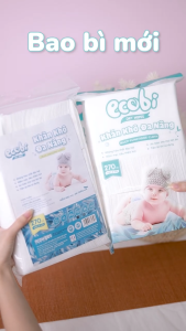 Thùng 05 túi khăn khô đa năng cao cấp cho bé Ecobi túi 270 tờ 345g siêu tiết kiệm