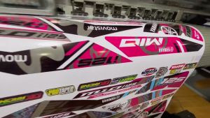 Honda Beat Fi V2 Front Panel Decals water-proof Stickers signature