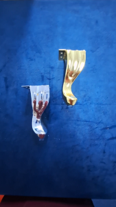 6"  Sofa Metal Leg Furniture Wing Chair Sofa Leg Tiger Leg DIY (JE-322)