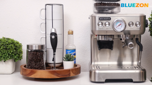 Kệ khay xoay BLUEZON đựng gia vị mỹ phẩm đồ dùng nhà bếp đa năng tiện lợi