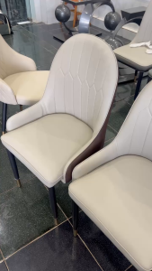 Ghế Đa Năng Monet Có Tay Tựa Lưng Da Khung Kim Loại Mạ Titan MIZY Furniture - Hàng Nhập Khẩu Cao Cấp
