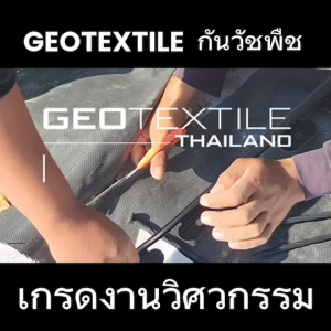 Geotextile TWP50 กันวัชพืช กันหญ้า คุณภาพสูง ทนทาน เกรดงานวิศวกรรม น้ำซึมผ่านได้ ลดการทรุดตัวชั้นดิน