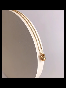 gold 916 original malaysia Mickey Mouse necklace for women gift