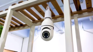 DOSEN V380 Pro 4MP Bulb 1080P WiFi night vision IP security CCTV camera for house wireless connect phone 360 for home Baby Monitor / Full Color Night Vision / Auto Tracking