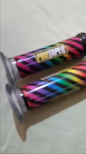 PROMO Grip Rainbow / Grip karbon Pelangi / Handgrip karbon pelangi universal bisa semua motor