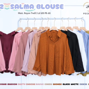 BISA COD Atasan Wanita Kemeja Rayon Motif Polos Warna Cantik & Menarik