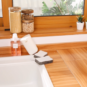 Kitchen Dish Sponge Holder Sink Caddy Organizer Fast Drying (Black | White)