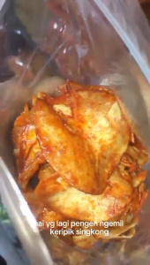 KERIPIK SINGKONG BALADO KERING 230GR DAN 500GR / KETELA BALADO CRISPY