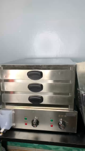 MÁY LÀM BÁNH CUỐN ĐIỆN 4 KHAY LỚN- 3 NGĂN 40X40CM  INOX CAO CẤP.