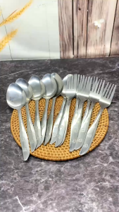 Original 1 Lusin Sendok Dan Garpu Makan Stenlis Tebal Isi 12 Pcs