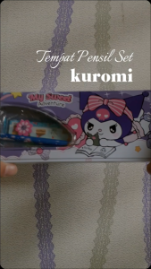 Kotak Pensil Kaleng 2 Susun Kuromi Melody B-728 Study Set
