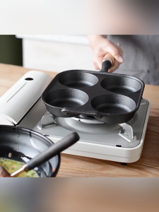 4-Hole /7 Holes Egg Frying Pan Burger Ham Non Stick Pan Multifunction Breakfast Maker Suitable for Gas Stove Induction Cooker
