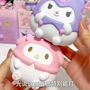 Sanrio Kawaii Kuromi Cinnamoroll Decompression Melody Stress Relief Squishy Anime Cartoon Childrens Hand Pinch Toy Healing Gift