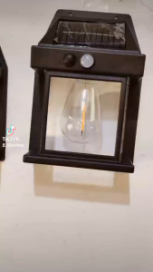 LYX 1PCS Solar-Powered Tungsten Wall Light With 3 Modes - Waterproof Energy-Efficient Outdoor Garden & Villa Decorative Night Light Solar Outdoor Lights Solar Lights Outdoor Waterproof The battery life is 6-8 hours