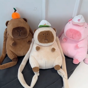 Balo túi xách gấu bông Capybara siêu dễ thương - Túi hình thú nhiều mẫu đa sắc màu - Túi đeo chéo nữ - Túi xách nữ