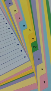 FINEPAP/UNI MONTH INDEX DIVIDERS1604 (A-Z)