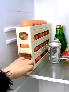 ตู้เย็น กล่องเก็บไข่ห้องครัวกล่องไข่ความจุขนาดใหญ่ทุ่มเทกล่องไข่กล่องกลิ้งไข่