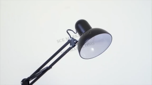 E27 AMERICAN STYLE ADJUSTABLE METAL SWING ARM CLAMP MOUNT FLEXIBLE FOLDING TABLE LAMP BASE FOR OFFICE STUDY DESK FREE BULB