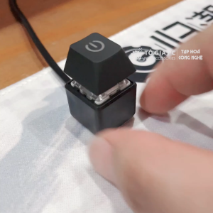 Nút nguồn PC công tắc keycap bàn phím cơ blue switch khởi động máy tính có LED RGB Decor để bàn 1.8m