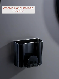 Wall-mount Clear Toothbrush Holder Tooth Cap Toothpaste Toothbrush Rack Bathroom Organizer Mouthwash Cup Wall Mounted