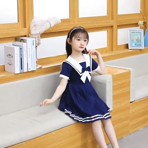 3-12tahun Dress sailor moon anak perempuan lengan pendek / baju anak tanggung