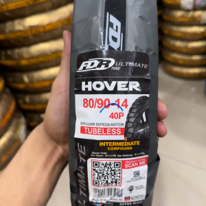 FDR Ban Motor Hover 80/90-14 Tubeless TL Ban Motor Metic Free Pentil