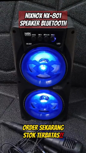 SPEAKER BLUETOOTH SUPER BASS SPEAKER BLUETOOTH BT Y-801 PORTABLE FREE MIC KARAOKE