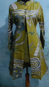 Batik tunik kerja batik tunik wanita terbaru tunik Lengan Panjang Batik Formal Baju Seragam Kerja