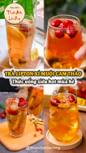 10 Gói Trà Lipton Xí Muội Cam Thảo (Hút Chân Không)
