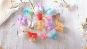 Kẹp Tóc Hình Bướm Màu Gradient Phong Cách Hàn Quốc Siêu Xinh