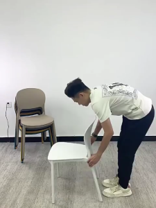 Homemark เก้าอี้ เก้าอี้พลาสติก เก้าอี้มีพนักพิง รับน้ำหนักได้ 200kg เก้าอี้รับประทานอาหาร เก้าอี้พลาสติกสำหรับบ้าน สตูล เก้าอี้สำนักงาน