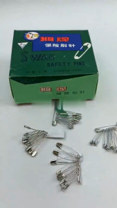 Klik-Beli (PROMO ISI 10 RENTENG) Peniti Hijab Swan Stainless Steel Pins Baju Isi 12 Pcs