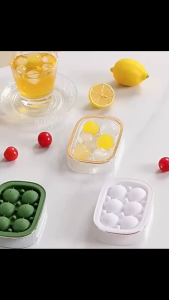 แม้พิมพ์ทำน้ำแข็ง ก้องกลม แม่พิมพ์วุ้น น้ำแข็งมินิ ถาดทำน้ำแข็ง โฮมเมด แม่พิมพ์ซิลิโคน 1ถาดทำได้ 6ก้อน