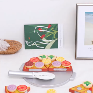 【BHQ TOYS】COD ของเล่นครัวไม้เด็ก พิซซ่า DIY พัฒนาการเด็ก ของเล่นพิซซ่า