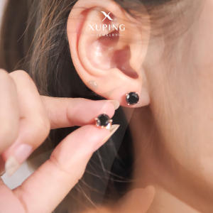 Xuping Anting TusuK Emas Bulat Mata Hitam GG4 - All Variant