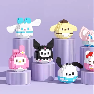 MEKANSM lego Damo Egg Mainan Balok Susun Mini Karakter Nano Block Edukasi Anak Hadiah