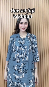 One set setelan wanita fuji sakira ld 110cm muat bb 40kg sampai 75kg lengan 7/8cm pakaian wanita terbaru bisa bayar ditempat cod
