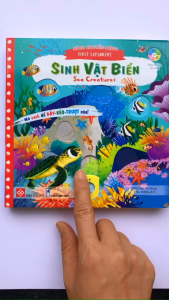 Sách tương tác - Sách chuyển động - - Sinh vật biển - First explorers - Sea creatures Đinh Tị