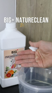 BIG+ Natureclean Dish Soap (1000ml) Premium Dishwashing Liquid Natural Ingredients Biodegradable Non-Toxic Strong Degrease Power Gentle Formula