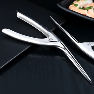 ที่แกะกุ้ง คีมแกะเปลือกกุ้ง ที่แกะหอยแครง ที่หนีบปู อุปกรณ์อเนกประสงค์แกะกุ้ง สแตนเลส Shrimp Peeler