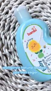 Bambi Baby Cologne Milky Powdery - Aromatherapy | Perfume Bayi - Kesegaran Tahan Lama & Menenangkan