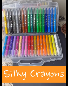 BBTAM Silky Crayons Twistable Washable Non-toxic Rotary Colors